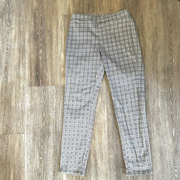 Uniqlo grey check  cropped drawstring pants - Picture 4 of 11